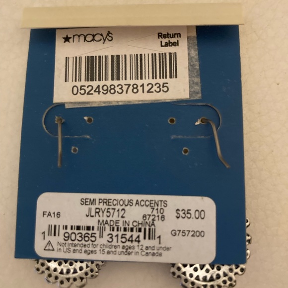 Lucky Brand Turquoise and Silver Necklace and Earrings Set - Picture 5 of 5